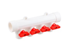 RTP Alpha Коллектор с шаровым краном PP-R