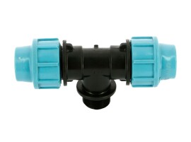 Unidelta Тройник с наружной резьбой ПНД 25x1/2"x25