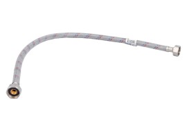AQUALINK Подводка для воды нейлон/ПВХ (стальная гайка) В-В 1/2", 30 см 