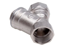 AQUALINK Фильтр сетчатый косой 500 мкр В-В PN 20, DN 15, 1/2"