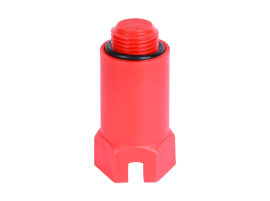 ONE PLUS Заглушка монтажная 1/2" красная