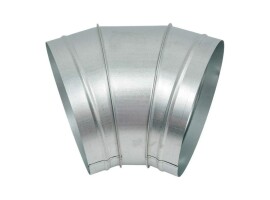 Отвод оцинкованный 45º XOTPIPE O-ME-ZN L-1-45
