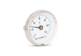 Varmega Термометр биметаллический накладной, 120°С, с пружиной 63 мм