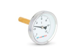 Varmega Термометр биметаллический с погружной гильзой, 160°С, 1/2" 63 мм, штуцер 50 мм