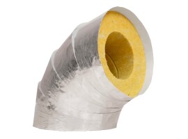 Отвод с фольма-тканью 90° ЭКОРОЛЛ КВ-100 ФT-У
