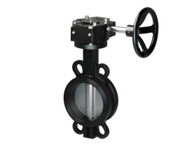 TAFLINE Затвор дисковый TL71GR-16D с редуктором, диск чугун