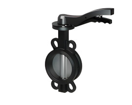 TAFLINE Затвор дисковый TL71C-16D с рукояткой, диск нержавеющий