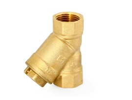 Uni-Fitt Фильтр косой В-В 3/4" 600 мкм с отверстием для пломбировки