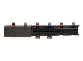 Uni-Fitt Коллектор стальной в теплоизоляции 1.1/2"НР x 1"НР на 3 контура, 800 мм