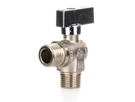 ELSEN Кран шаровой угловой для стиральных машин Н-Н 1/2"x1/2", флажок