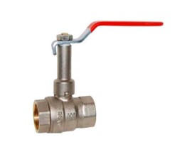 Tecofi Кран шаровой латунный BS1143R удлиненный шток, рычаг