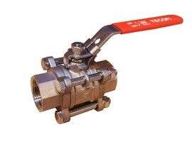 Tecofi Кран шаровой нержавеющий BS6375BSP ВР рычаг