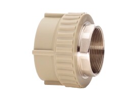 Lammin Муфта комбинированная PP-R 40х1.1/4" ВР под ключ, серый