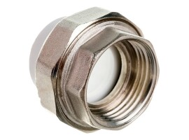 Lammin Муфта комбинированная разъемная PP-R 40х1.1/4" ВР белый