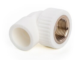 Lammin Угольник комбинированный PP-R 20х3/4" ВР белый