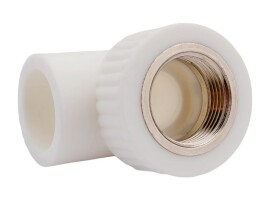 Lammin Угольник комбинированный PP-R 32х1/2" ВР белый