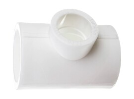 Lammin Тройник переходной PP-R 63x40x63 белый