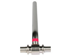 Rehau Трубка из. нерж. стали для подключения радиатора Т-образная 20/250 мм (снимается с поставок)