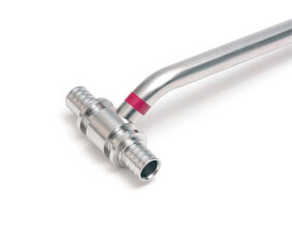 Rehau Трубка из. нерж. стали для подключения радиатора Т-образная 20/250 мм