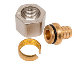 RTP Delta Соединитель конус 16x2,0x1/2", желтый, еврослот