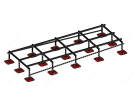 Опорная конструкция FACHMANN SOLID FOOT на 15 опорах
