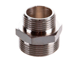 Tiemme 1552C Ниппель переходной 1"x1/2" хром.