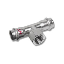 Sanha NiroPress Тройник AISI 304L ВПр-ВР-ВПр