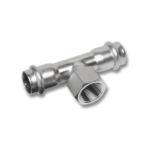 Sanha NiroPress Тройник AISI 316L ВПр-ВР-ВПр