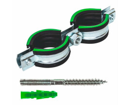 Двойной хомут MAYER со шпилькой и дюбелем