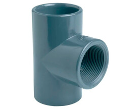 Тройник переходной Aquaviva PVC-U 90° с резьбой