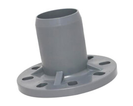 Патрубок гладкий Aquaviva НПВХ с ПВХ фланцем