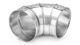 Отвод оцинкованный 90º XOTPIPE O-ME-ZN L-2-90 130