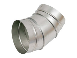 V-VENT Отвод воздуховода 45° круглого сечения оцинкованный 0,9 мм