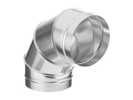 V-VENT Отвод воздуховода 90° круглого сечения оцинкованный 1,0 мм