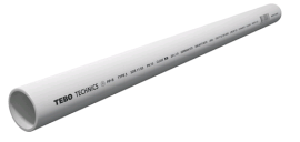 TEBO Труба PP-R SDR 11 PN10 63x5,8 мм, 4 м, белая