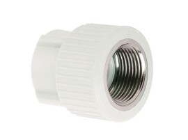 TEBO Муфта комбинированная PPRC 20x3/4" ВР серая