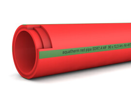 4170724 Aquatherm Труба Firestop Red pipe SDR 7,4 B1 - 110 × 15,1 мм