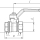Valfex GP Кран шаровой латунный для газа В-В DN25, 1" рычаг