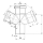 Ostendorf HT Крестовина HTDA 67° DN 50x50x50