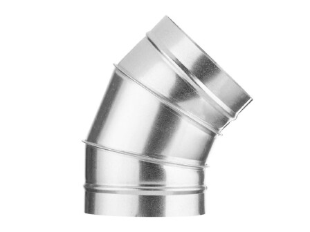 V-VENT Отвод воздуховода 45° круглого сечения оцинкованный 1,0 мм
