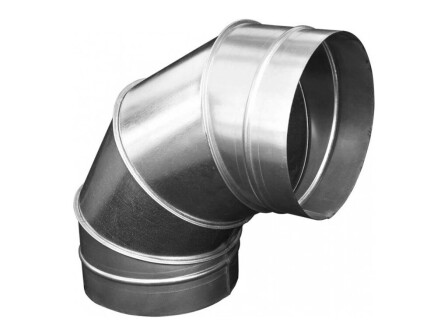 V-VENT Отвод воздуховода 90° круглого сечения оцинкованный 0,6 мм