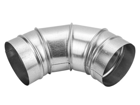 V-VENT Отвод воздуховода 90° круглого сечения оцинкованный 0,8 мм