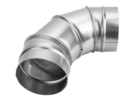 V-VENT Отвод воздуховода 90° круглого сечения оцинкованный 0,9 мм