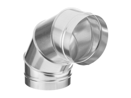 V-VENT Отвод воздуховода 90° круглого сечения оцинкованный 1,0 мм