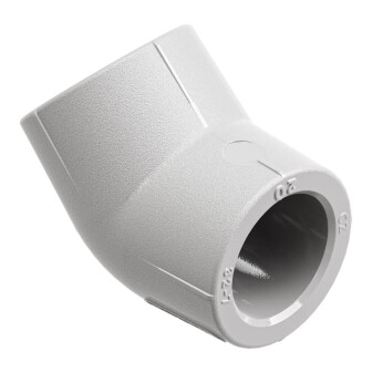 Угольник Wavin Ekoplastik 45° PP-RCT
