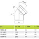 Pro Aqua Stilte Plus Отвод 58x45°-1