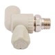 RTP Alpha Кран шаровой для радиатора PP-R 20х1/2" угловой серый-3