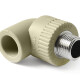 Pro Aqua PP-R Угольник комбинированный НР 20x3/4" серый-0