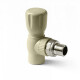Pro Aqua PP-R Шаровой кран для радиатора угловой 25x3/4" серый-0