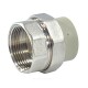 RTP Alpha Муфта комбинированная разъемная PP-R 20х1" ВР серая-0